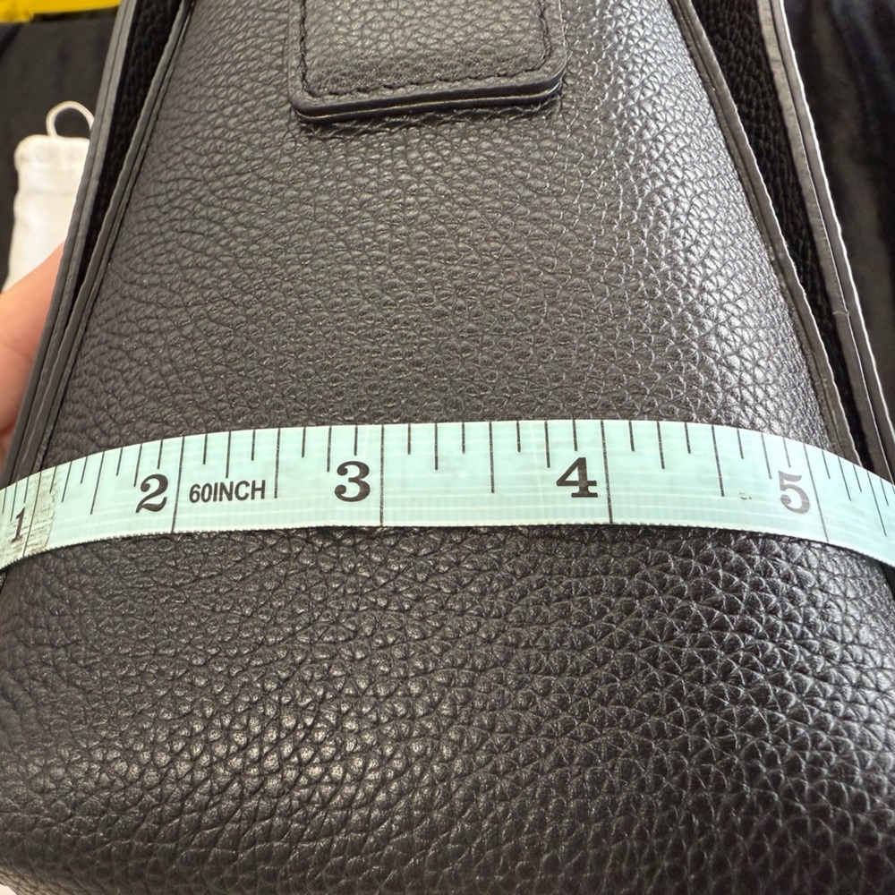 Michael Kors Mercer Medium Pebbled Leather Satchel in black - Picture 9 of 10